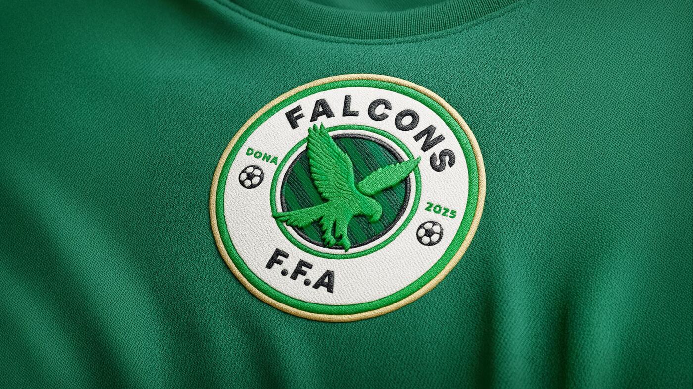 Embroidered Falcons F.F.A crest patch
